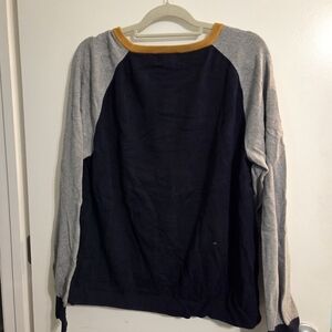 Goodfellow Sweater Navy w/Gold Trim